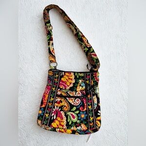 Vera Bradley Disney Parks RETIRED  Midnight Mickey  Floral Crossbody Bag